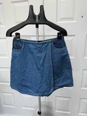Sonoma Blue Denim Wrap Skort